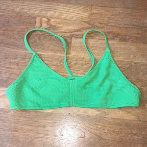 bright green bikini top